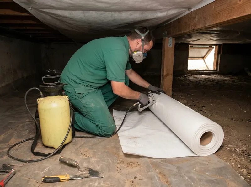 Crawl Space Soil and Moisture Barrier Treatment in Salt Lake City, UT